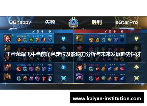 王者荣耀飞牛当前角色定位及影响力分析与未来发展趋势探讨